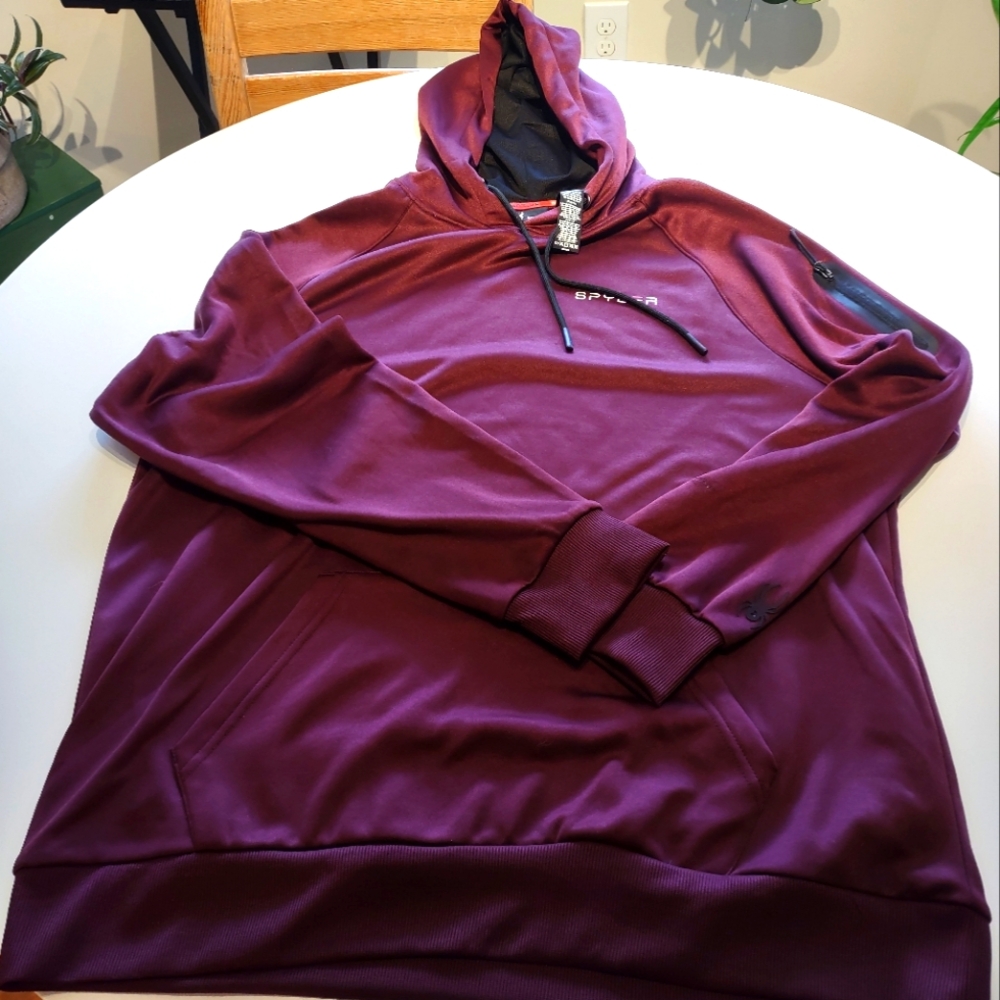 Spyder Maroon Hoodie